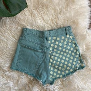 One of a kind denim Land’s End hi-rise bootie shorts